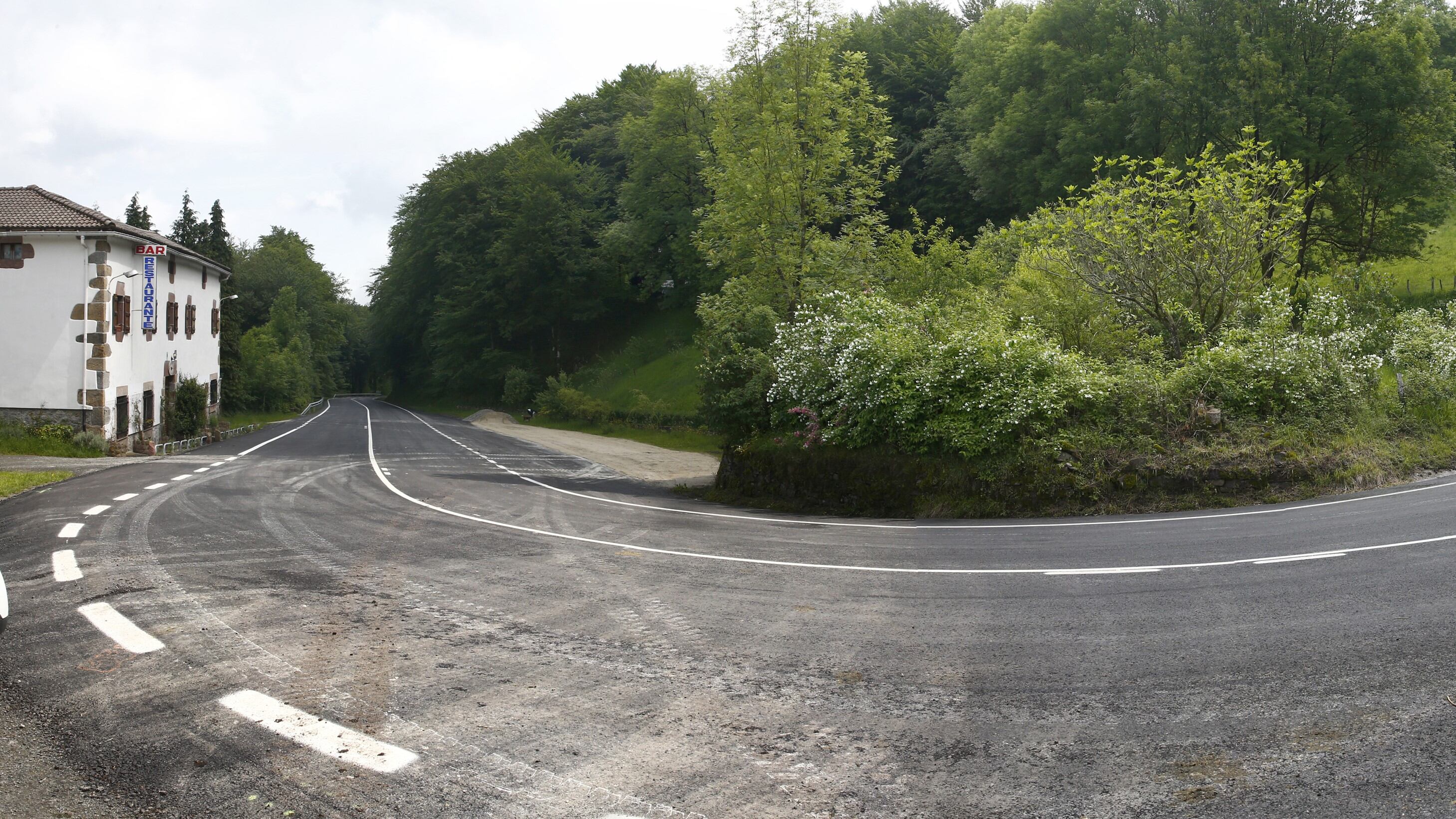 Carretera NA-1210, en el puerto de Belate. Gobierno de Navarra