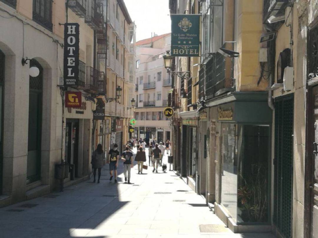 Calle Real en Segovia