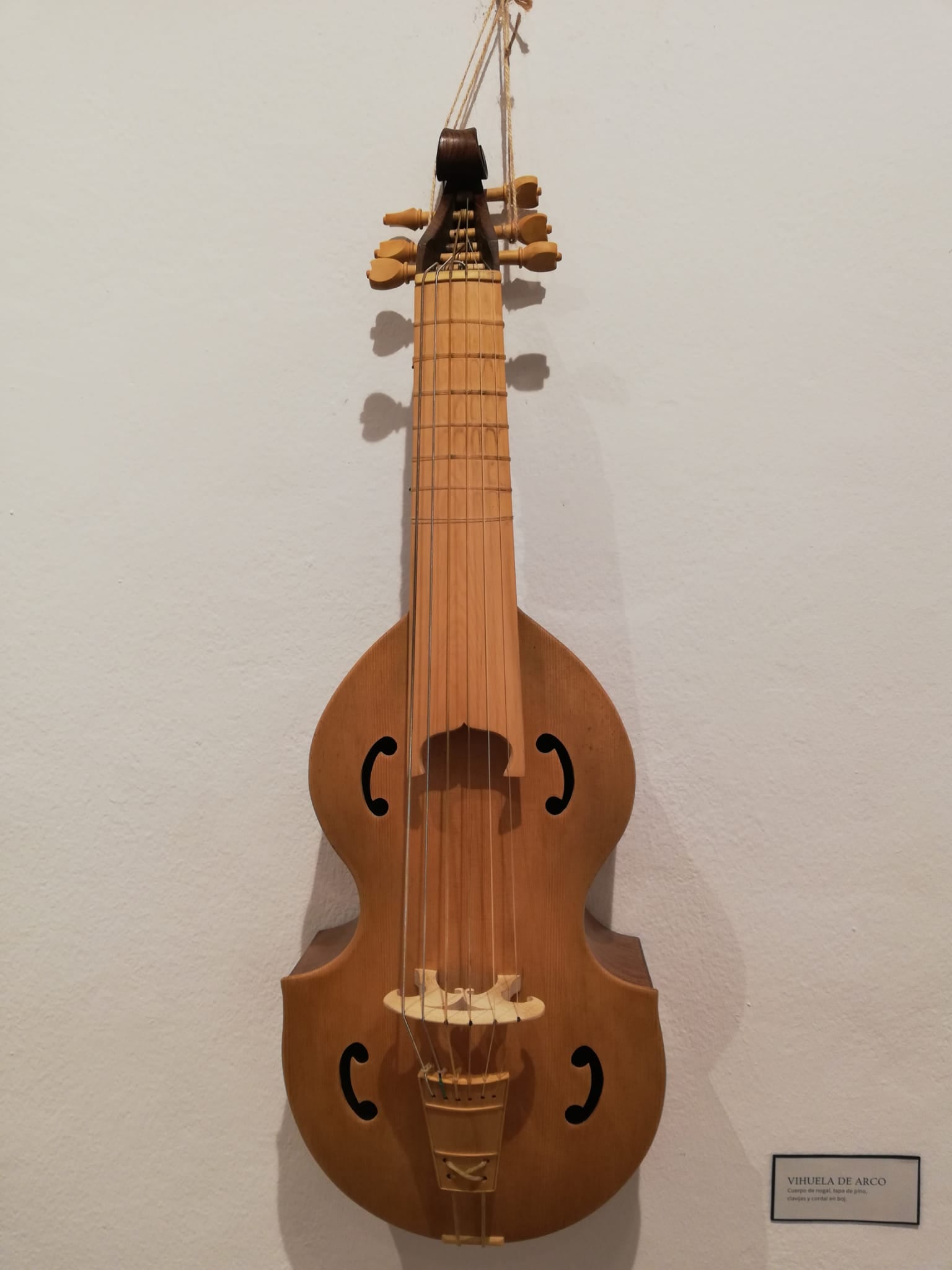 Vihuela de arco, exposición Las Edades de la Música