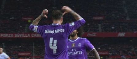 Sergio Ramos señaló su dorsal tras marcar de Panenka