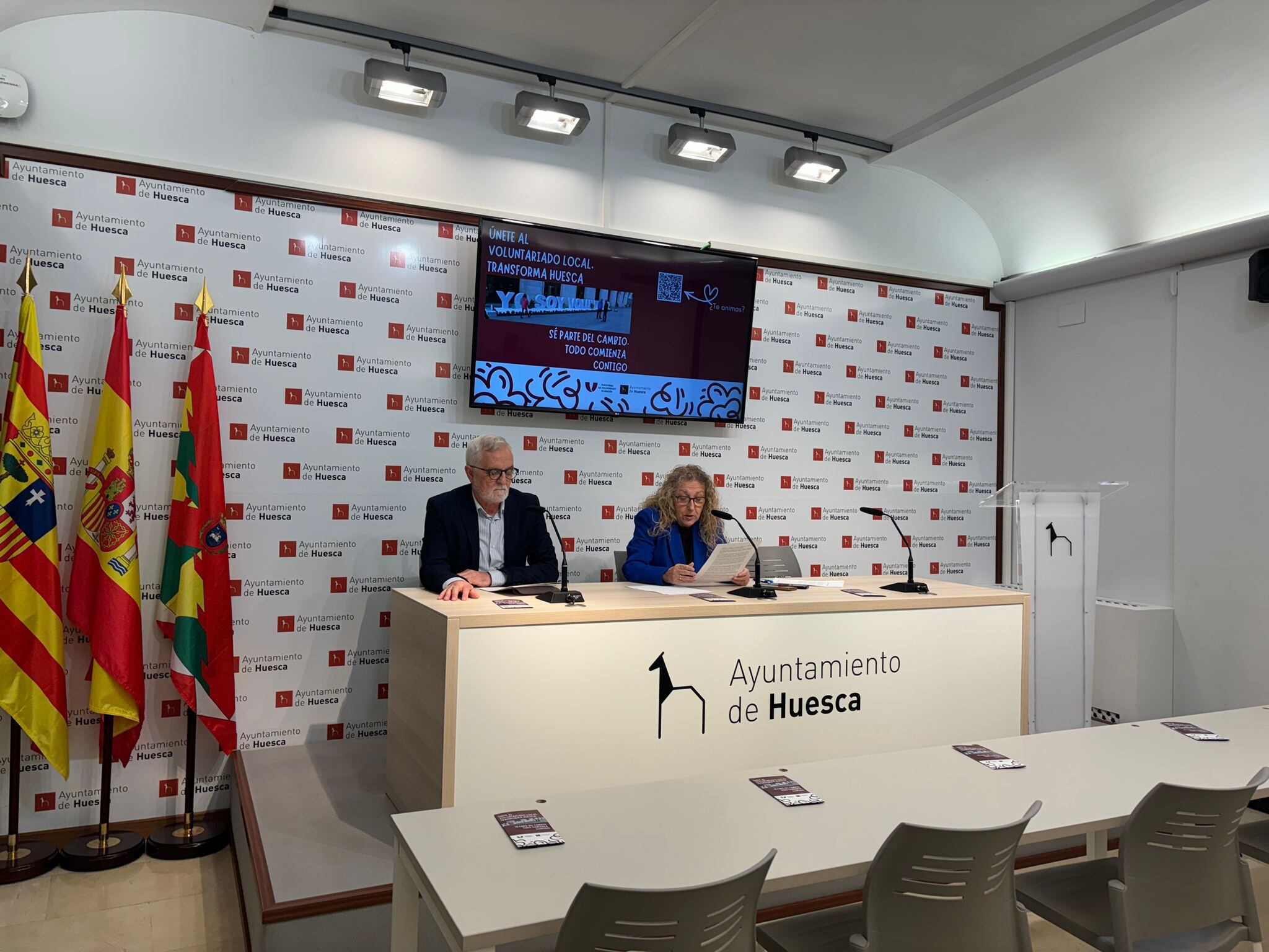 Juan Hidalgo y Susana Oliván en la presentación