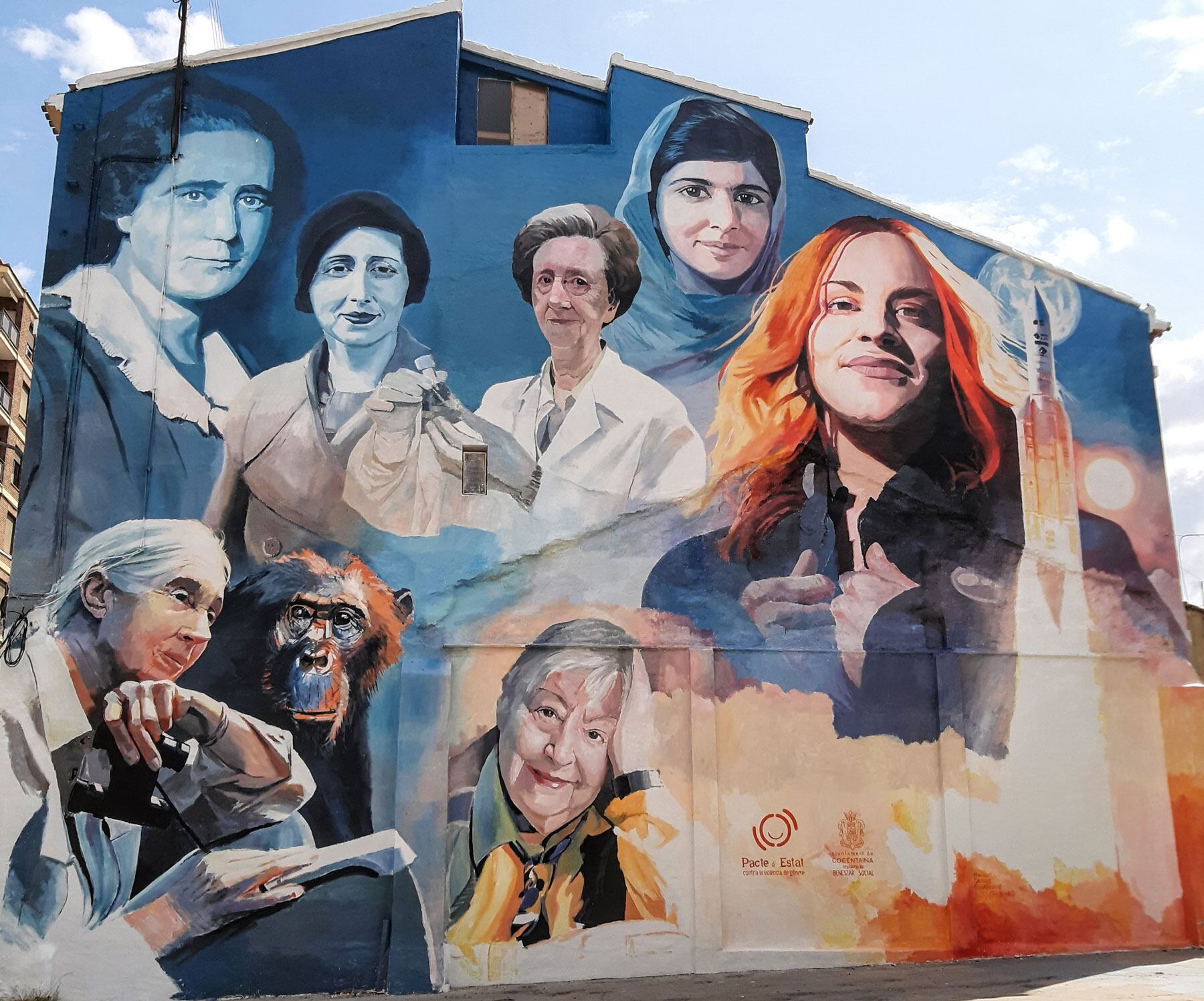 Imagen del mural de Cocentaina