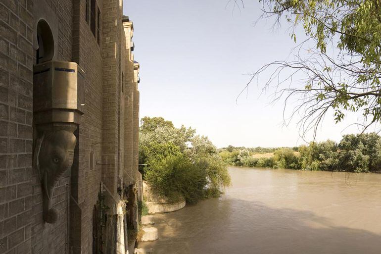 Detalle de la central eléctrica de El Carpio. Córdoba