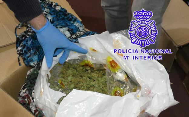 Detalle de la marihuana intervenida en la operación &quot;Fular&quot;