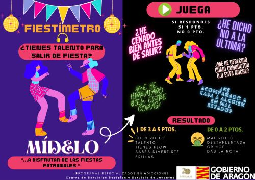 Cartel &quot;festímetro&quot;, ¿tienes talento para salir de fiesta?