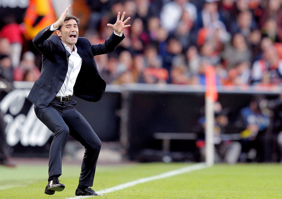 GRAF3714. VALENCIA, El entrenador del Valencia Marcelino García Toral, durante el partido de LaLiga Santander contra el Sevilla, correspondiente a la decimoquinta jornada que ambos equipos disputan en el estadio de Mestalla.- EFE, Kai Försterling