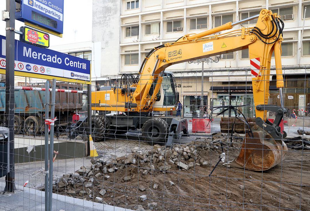 Trabajos ejecutados en la plaza Esteve