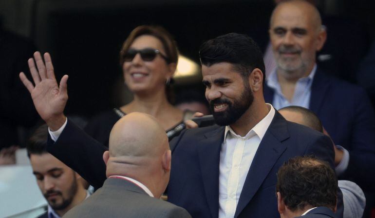 Diego Costa en su regreso al Metropolitano 