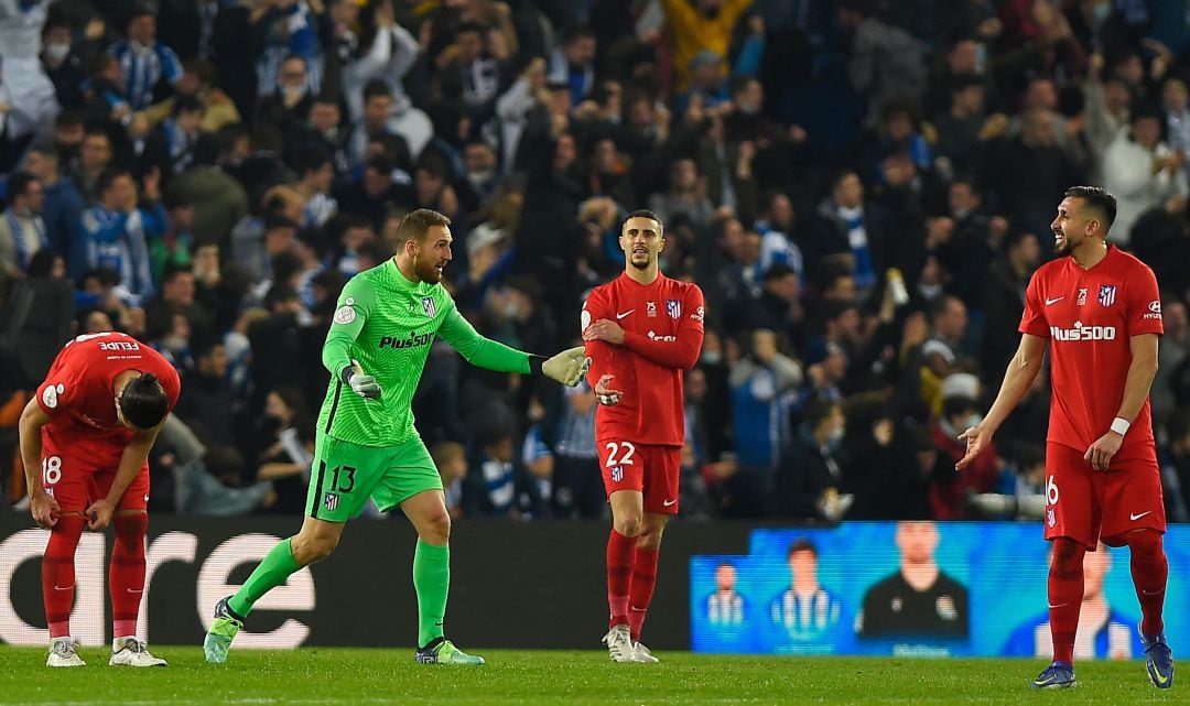 Oblak, Hermoso, Felipe y Herrera, en el Reale Arena