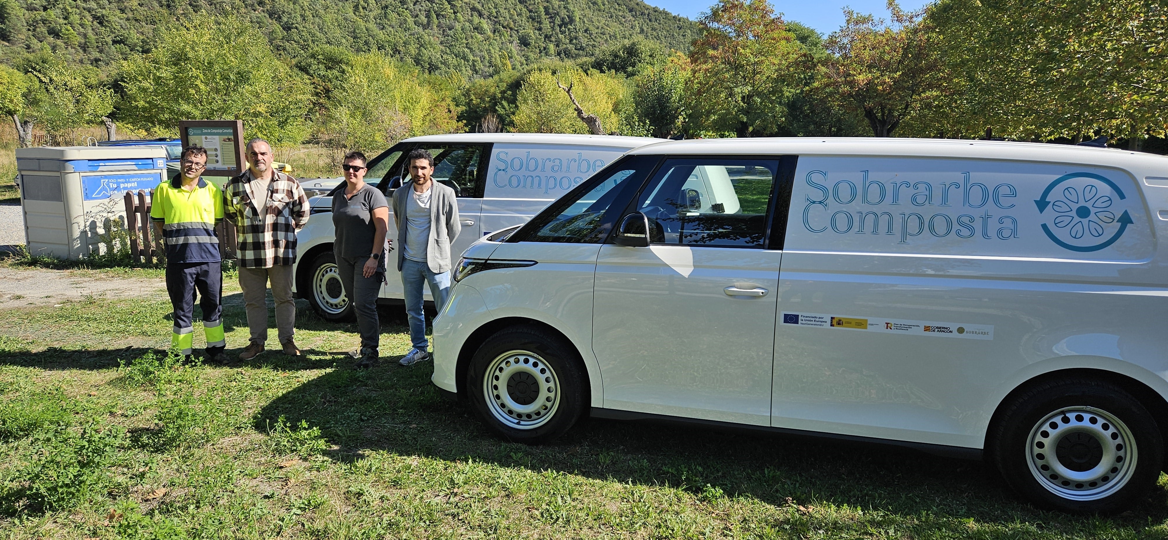 La Comarca de Sobrarbe ha adquirido dos furgonetas eléctricas