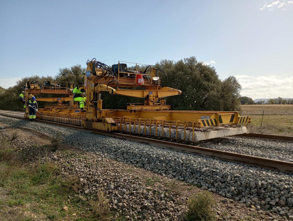 Obras en la línea ferroviaria de Canfranc
