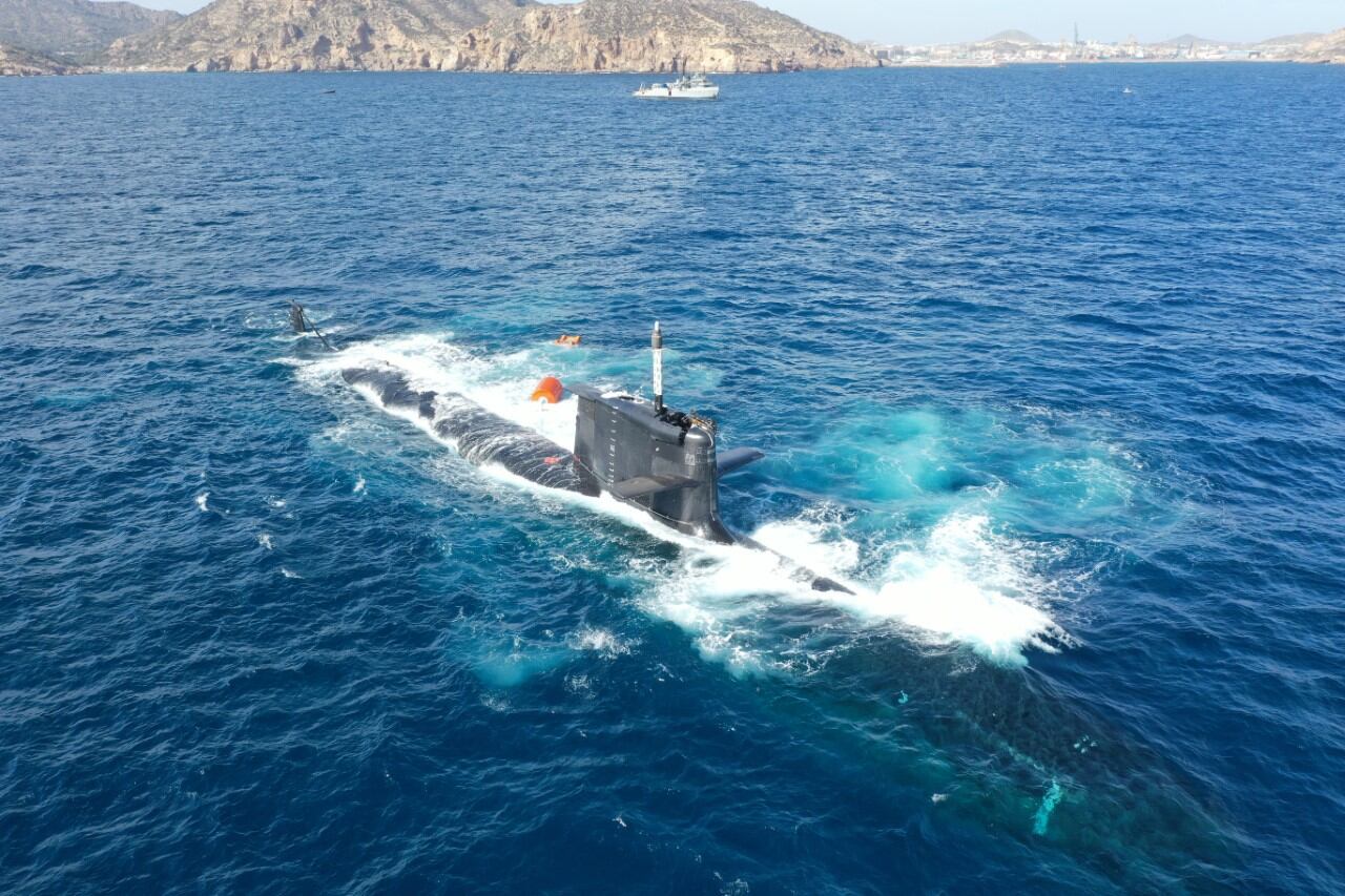 Inmersión estática S-81en la Dársena de Cartagena