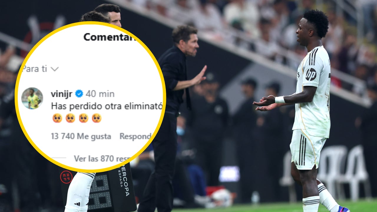 Vinicius contesta en 'Instagram' a Simeone / Cadena SER