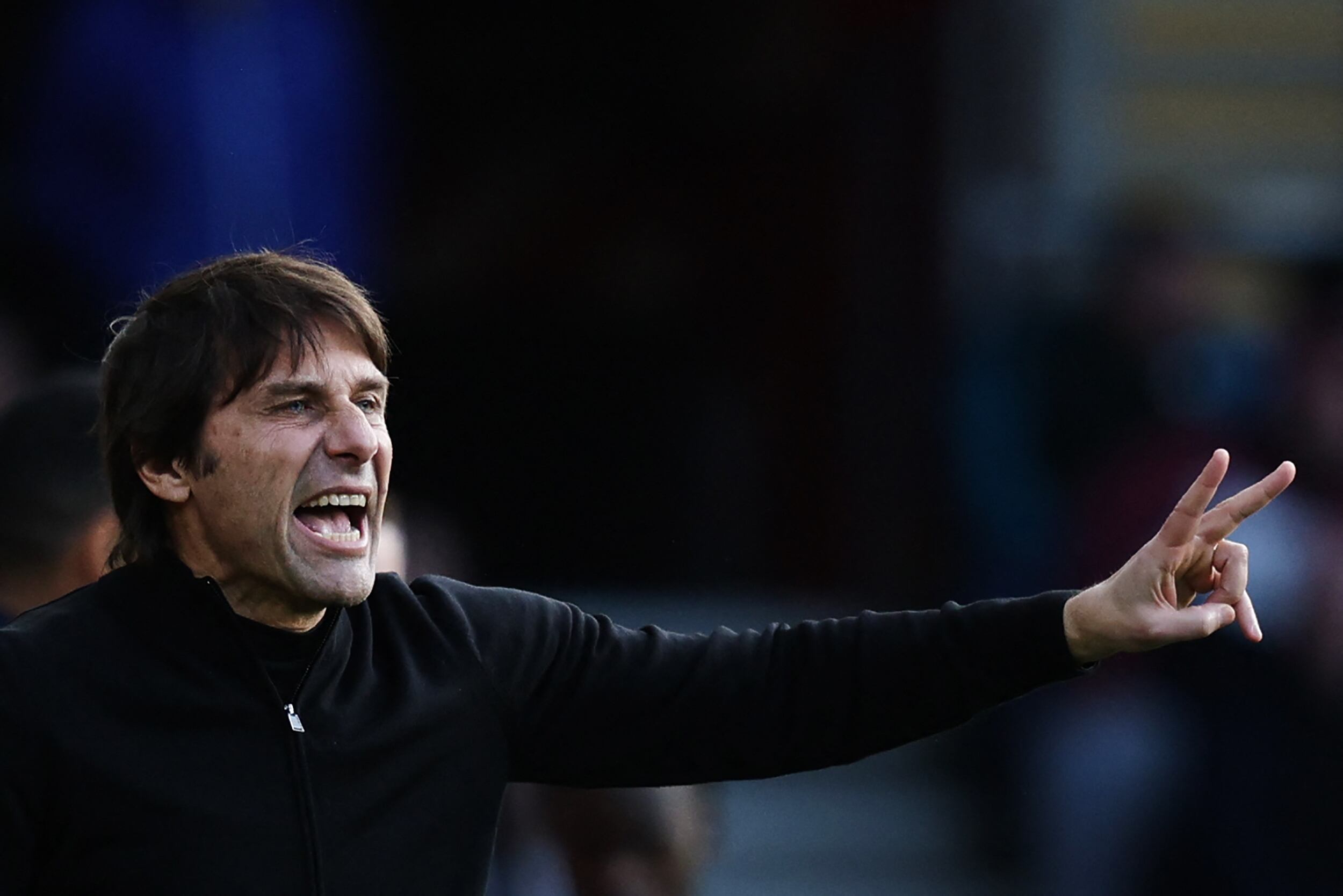 Conte, durante el partido del Tottenham ante el Southampton.