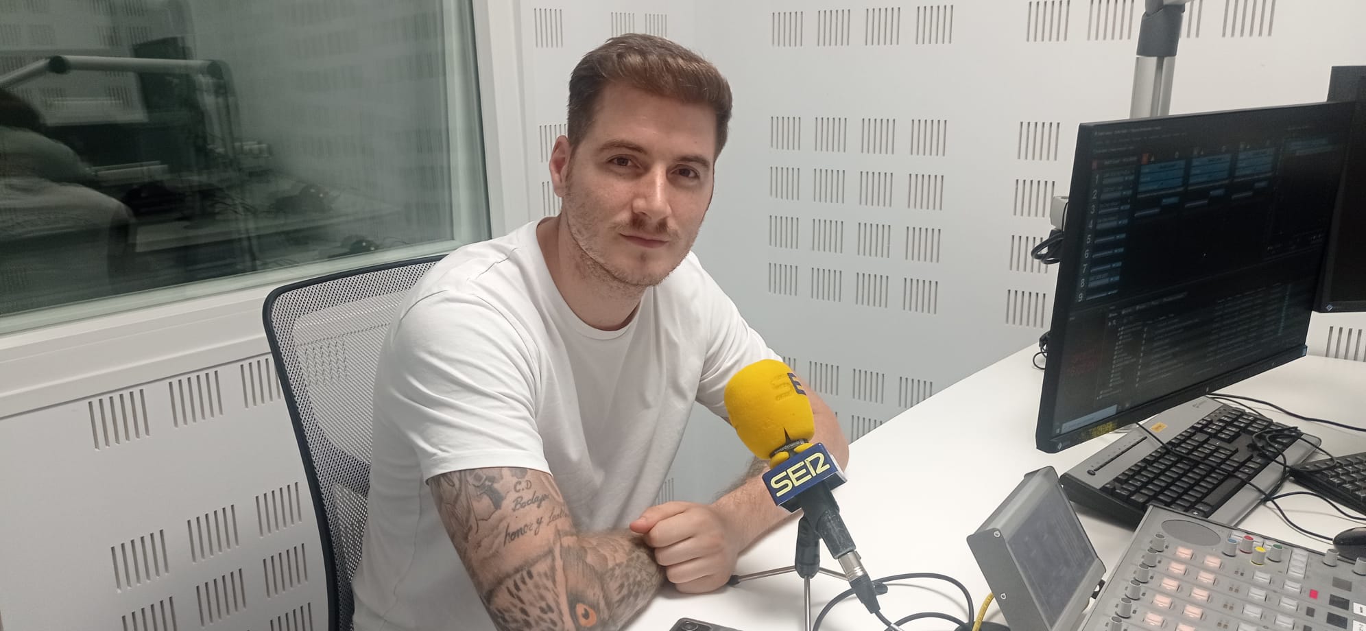 Jonathan Romero, responsable del área social del CD Badajoz, este miércoles en Ser Deportivos Extremadura.