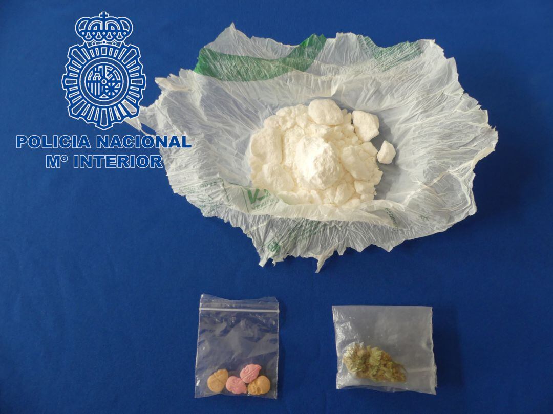 Imagen de la droga incautada