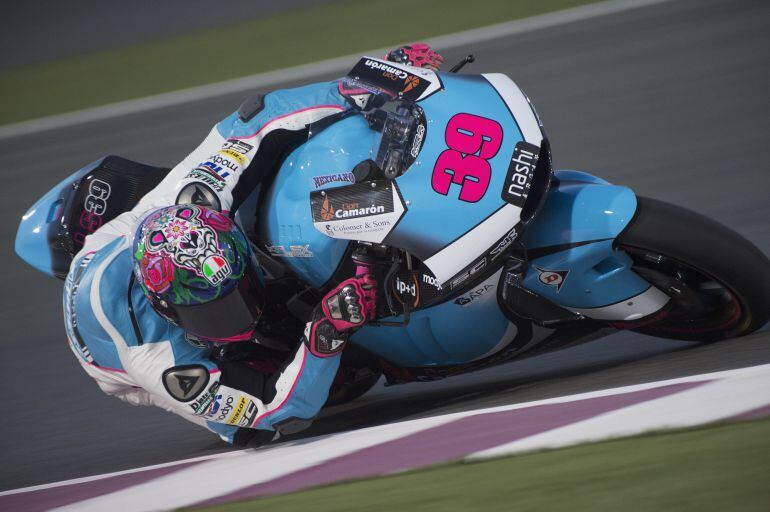 Luis salom en el circuito de Qatar