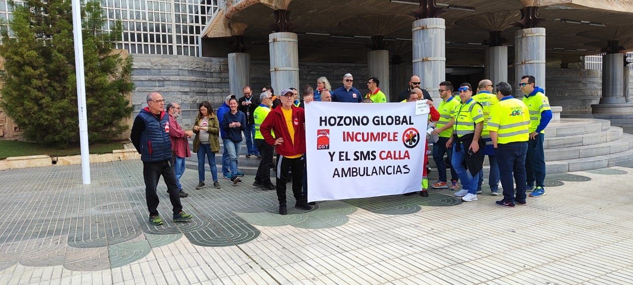 Protestas trabajadores de ambulancias