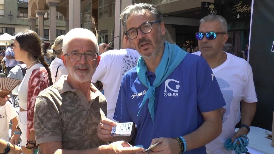 Manolo Pastor, Pdte. del Elda Prestigio, con el ex presidente Ramón Moreno