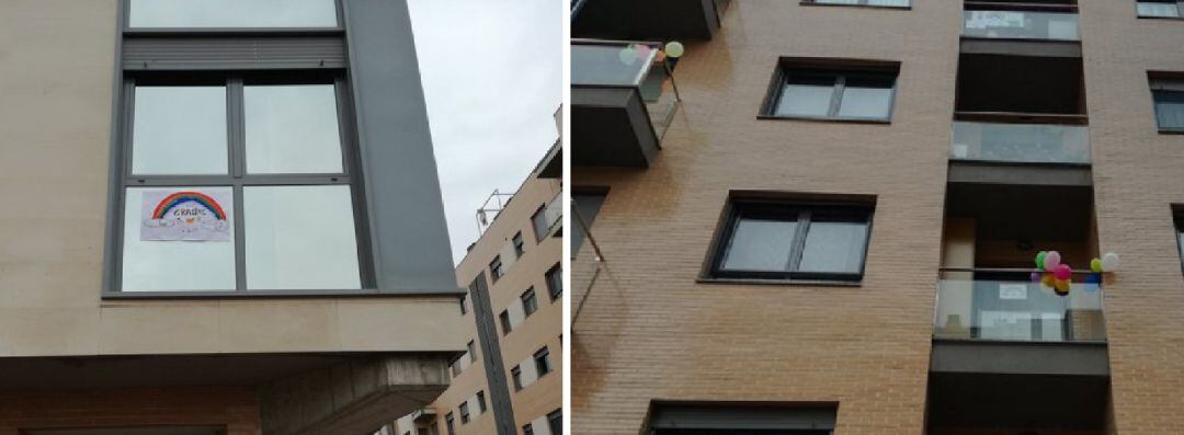 Dibujos y globos en las calles de Zamora