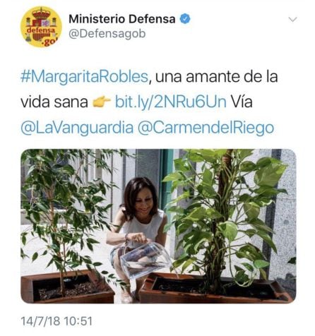 Tuit Ministerio de Defensa