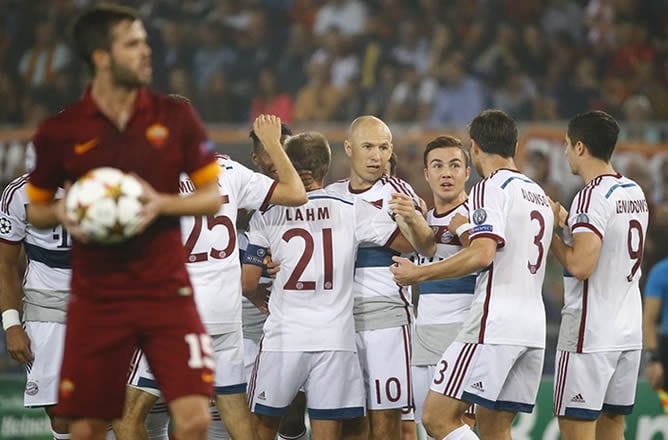El Bayern humilla a la Roma