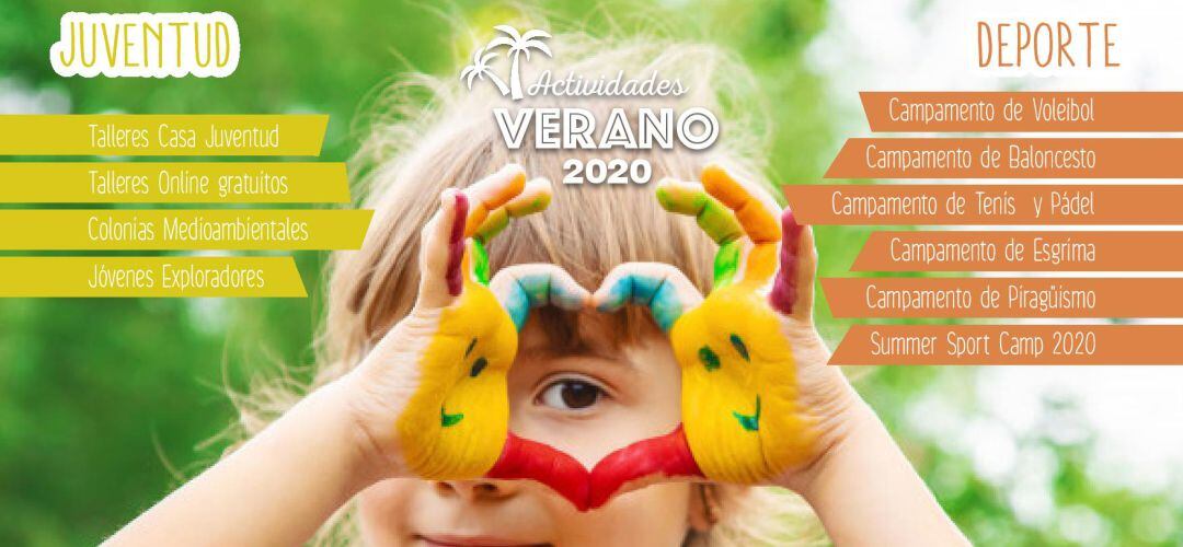 Cartel de actividades de verano