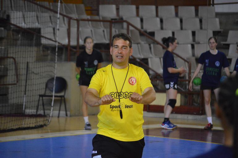 Goyo Casado durante uno de los primeros entrenamientos del equipo en esta pretemporada