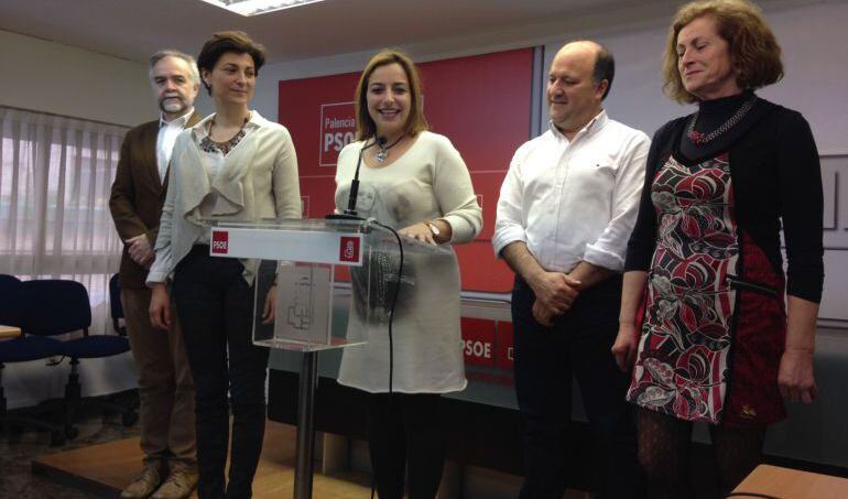 Integrantes del Grupo Socialista en el Ayuntamiento de Palencia