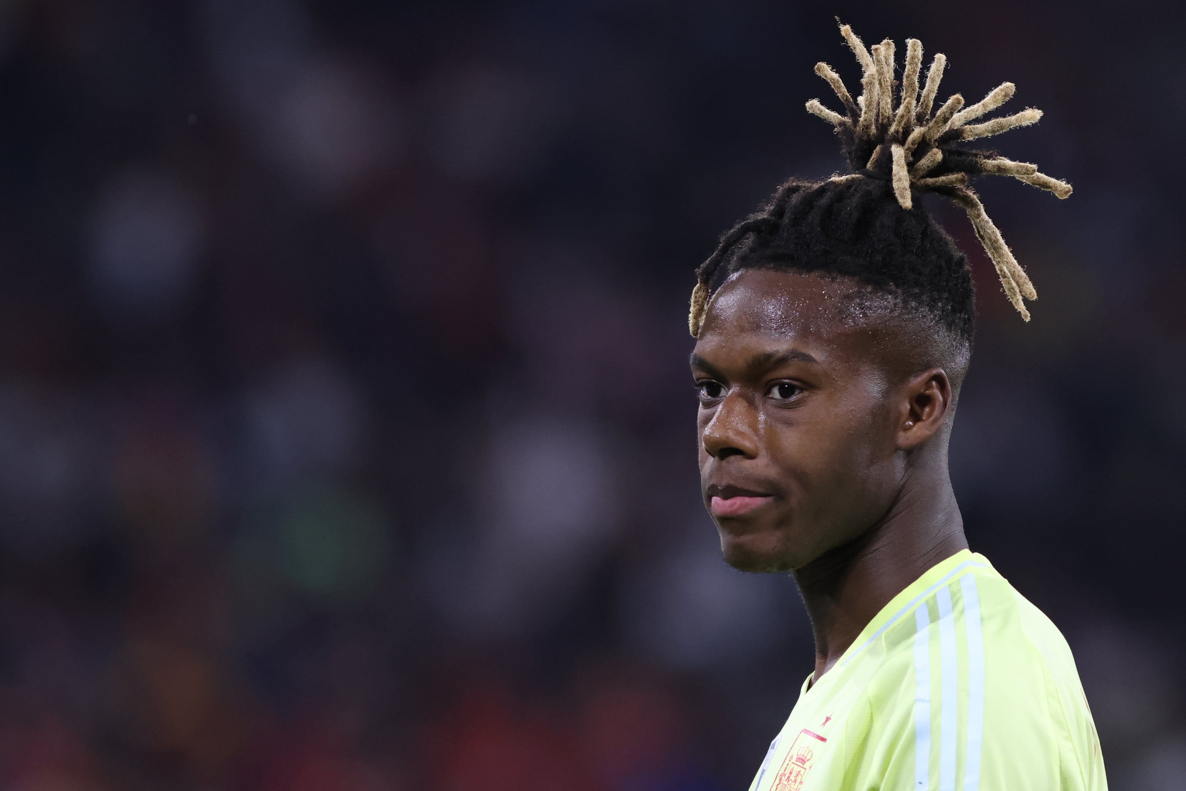 Nico Williams, en el partido de la UEFA Nations League entre España y Portugal