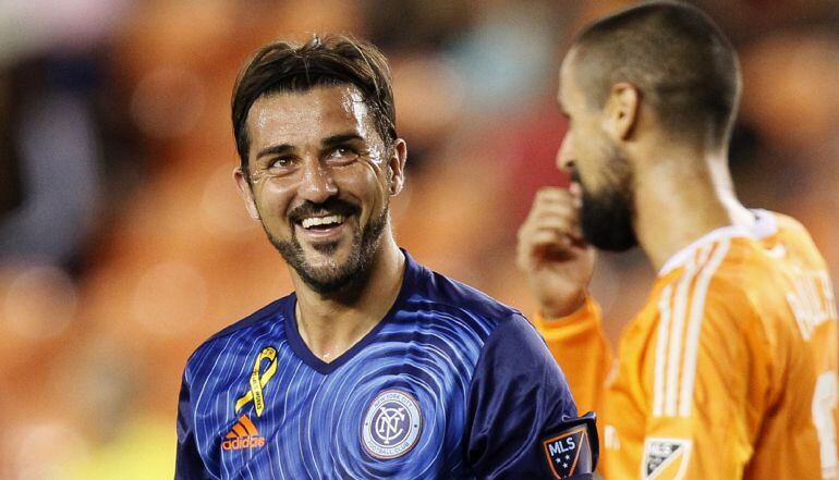 David Villa durante un partido en la MLS 