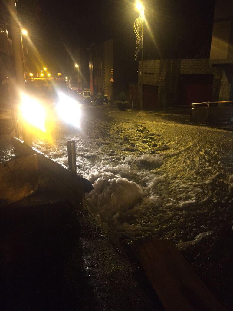 Estat de la zona de la Plana, prop de la captació, aquesta passada matinada.