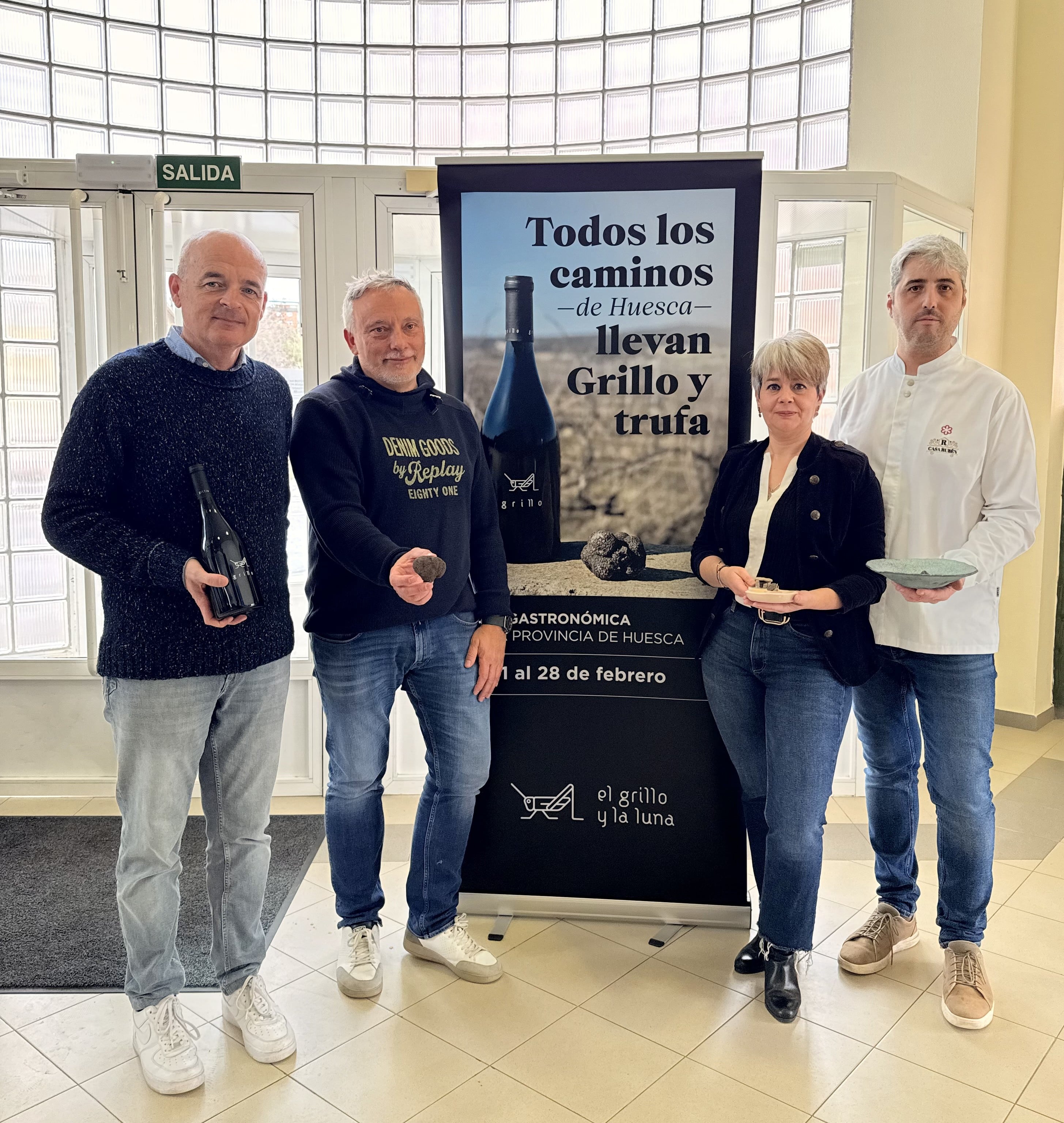 Alberto Santiago, José María Cidad, Cristina Romero y Rubén Coronas