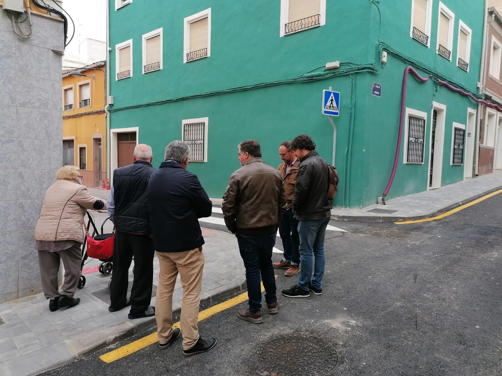 Obras en la calle Román