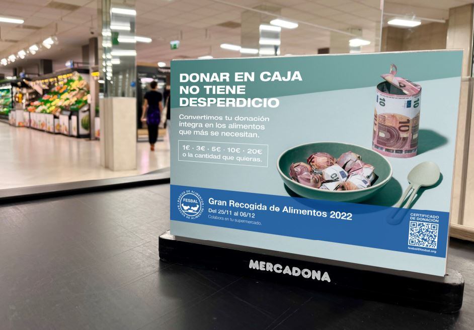 Mercadona se suma la recogida del Banco de Alimentos