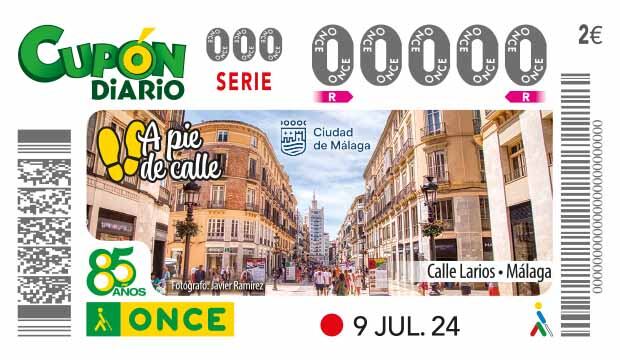 Cupón dedicado a calle Larios