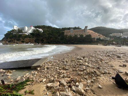 Destrozos por el temporal