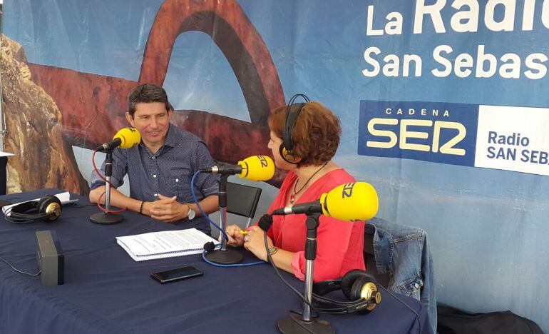 El concejal de Urbanismo, Enrique Ramos, durante la entrevista en Hoy por Hoy Gipuzkoa