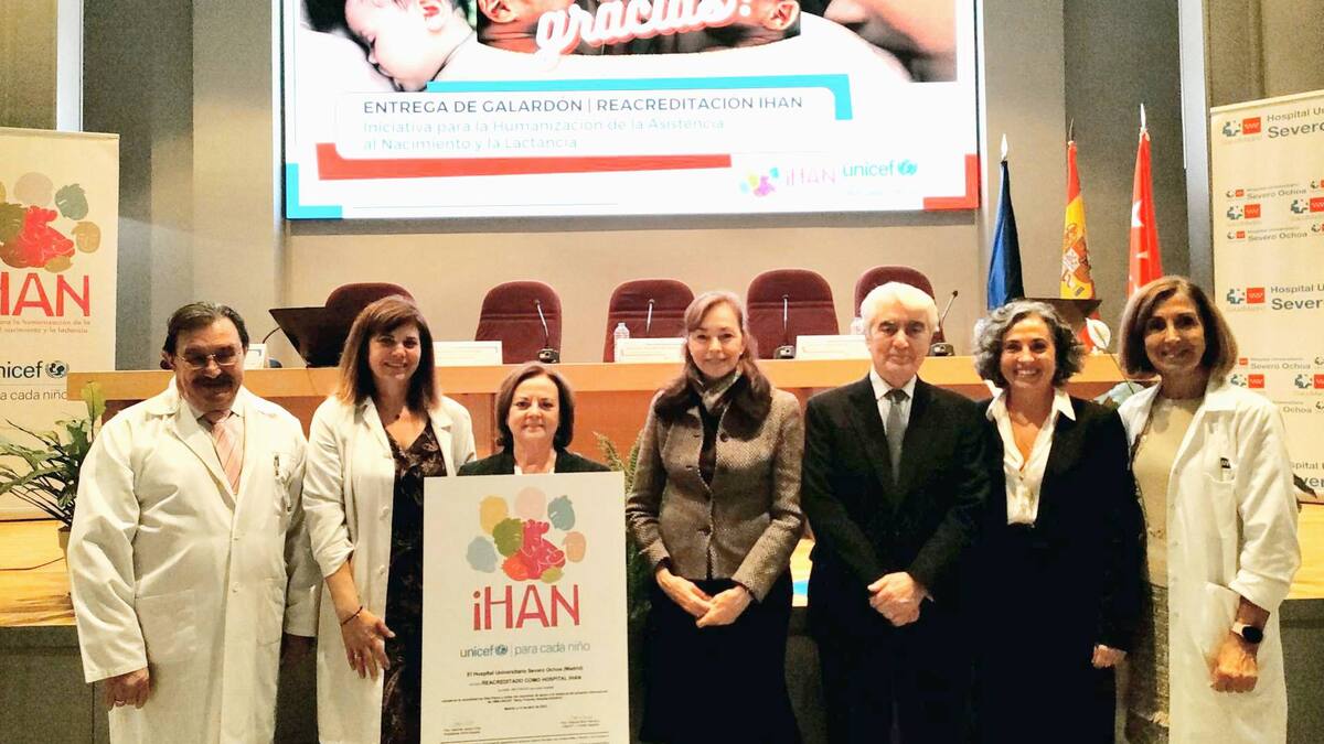 El Hospital Severo Ochoa consigue una reacreditación por su protección a la lactancia materna