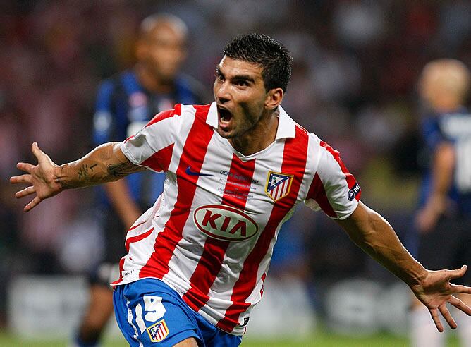 Reyes celebra su gol ante el Inter