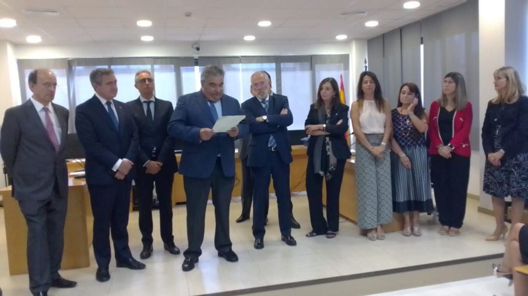 Imagen del acto de apertura del año judicial en el edificio del Cetis