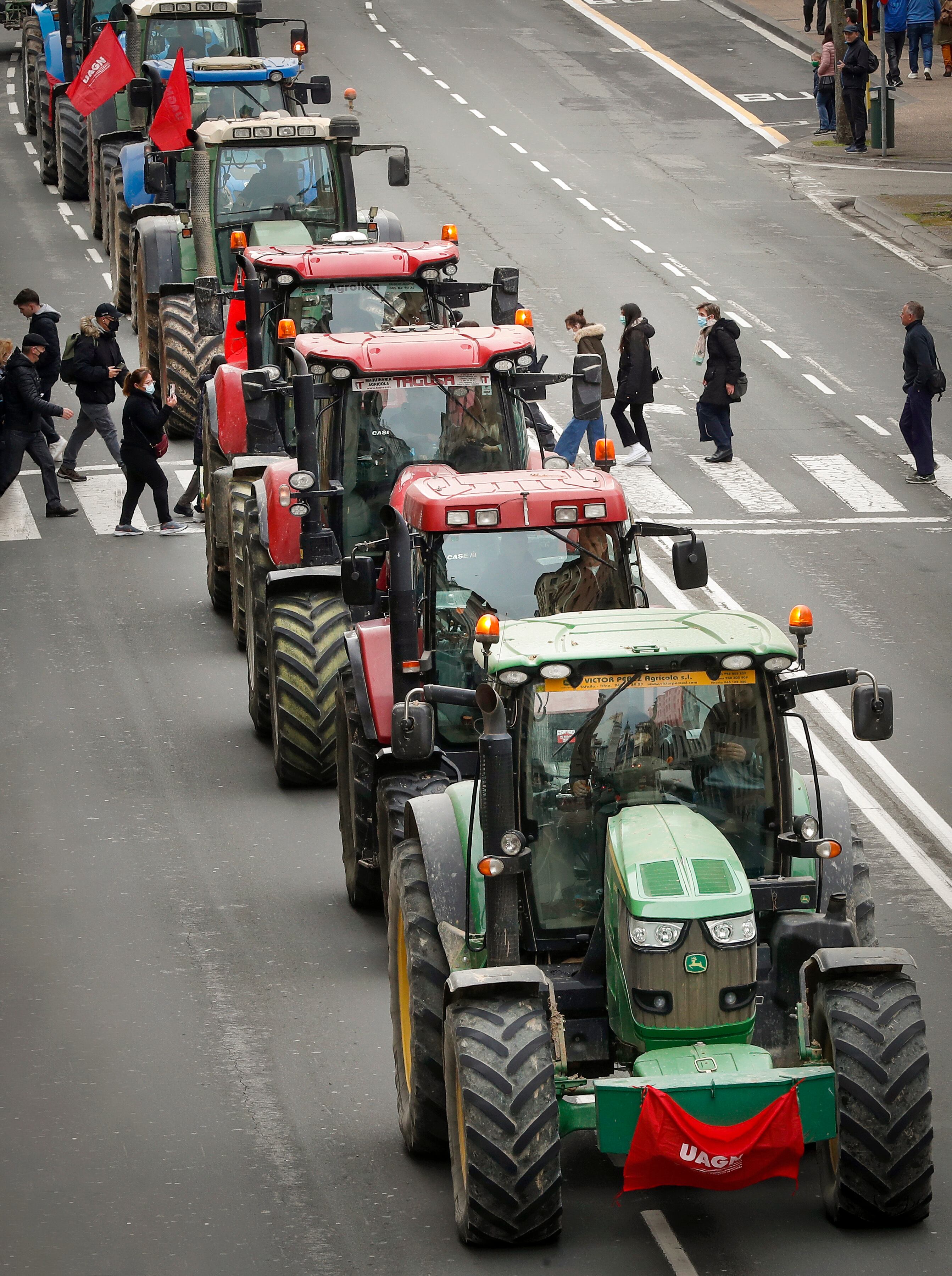 Manifestación Agricultores en Pamplona