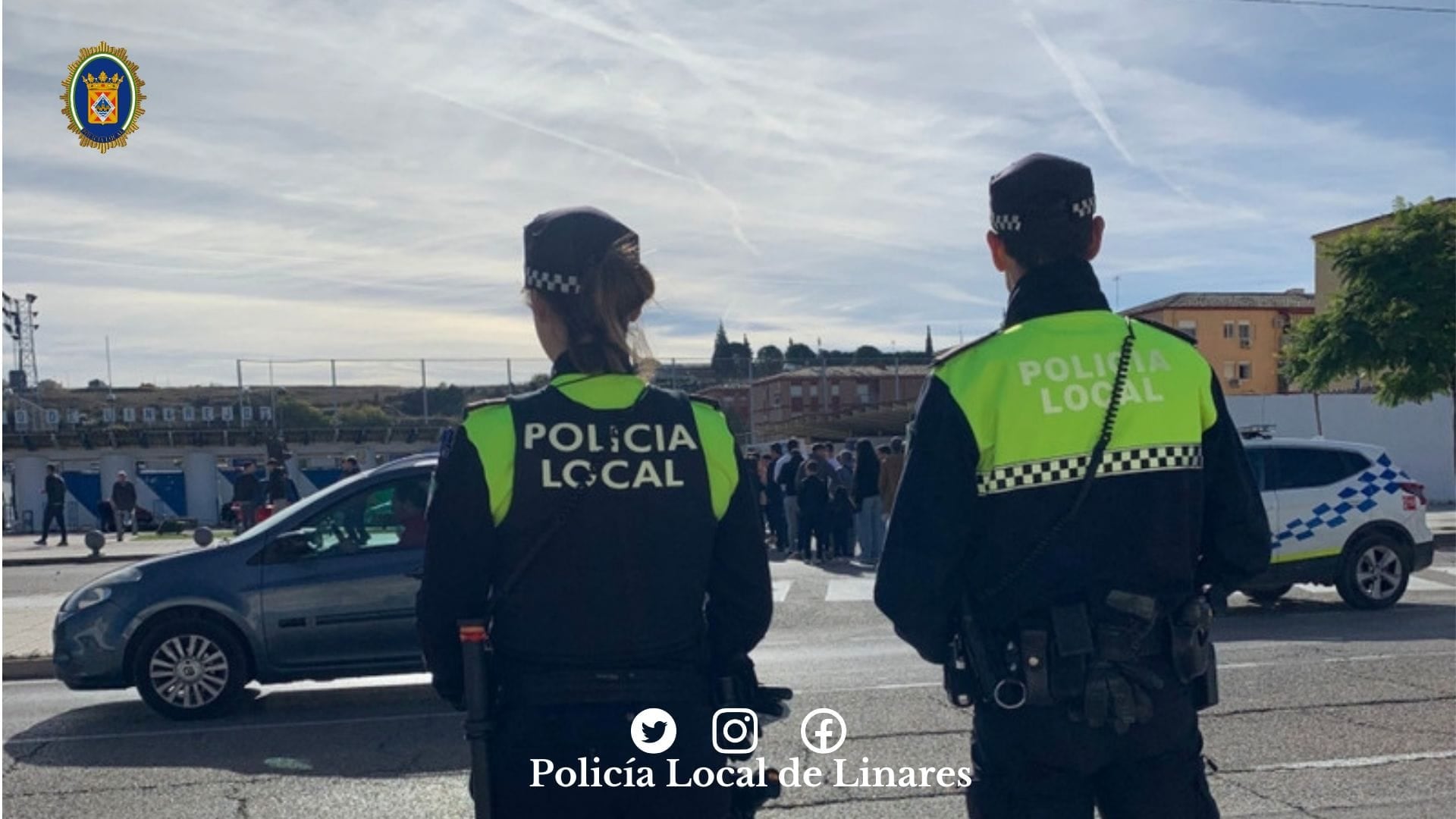 Agentes de la Policía local de Linares.