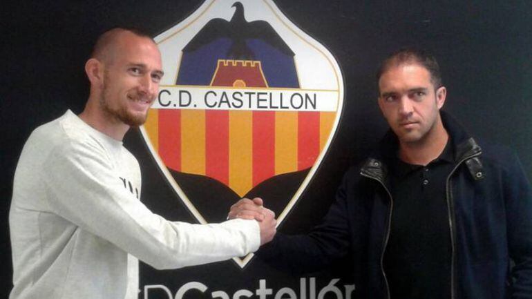 Castells y Juanra en Castalia tras el entrenamiento de esta mañana