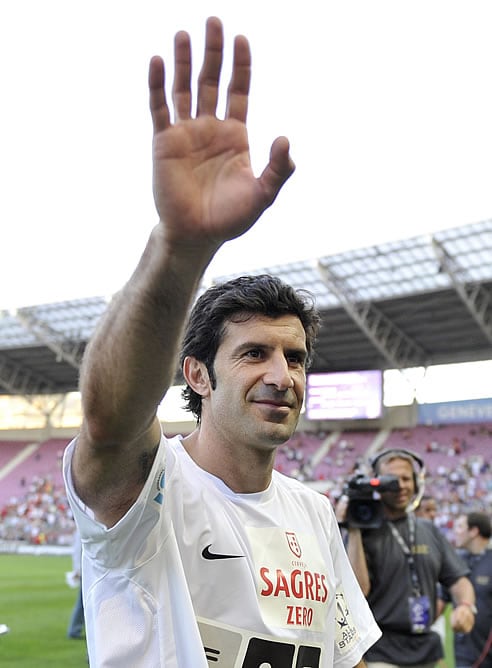 Luis Figo, ex jugador del Real Madrid y Barcelona entre otros