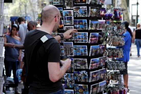 Un turista a Barcelona