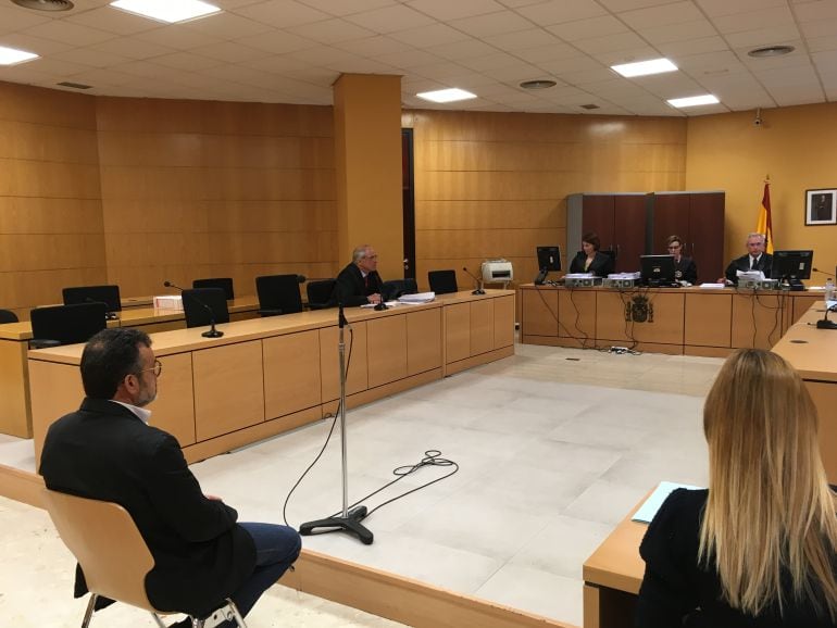 El Guardia Civil, José Rodríguez, durante su comparecencia ante el Tribunal. 