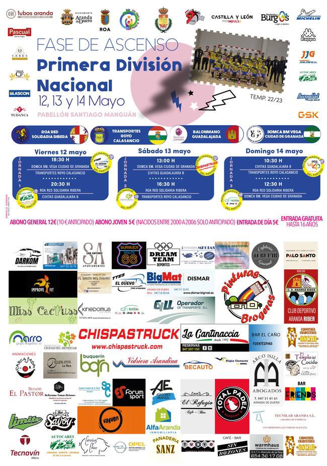 Cartel promocional y calendario de partidos de la Fase de Ascenso a Primera Nacional
