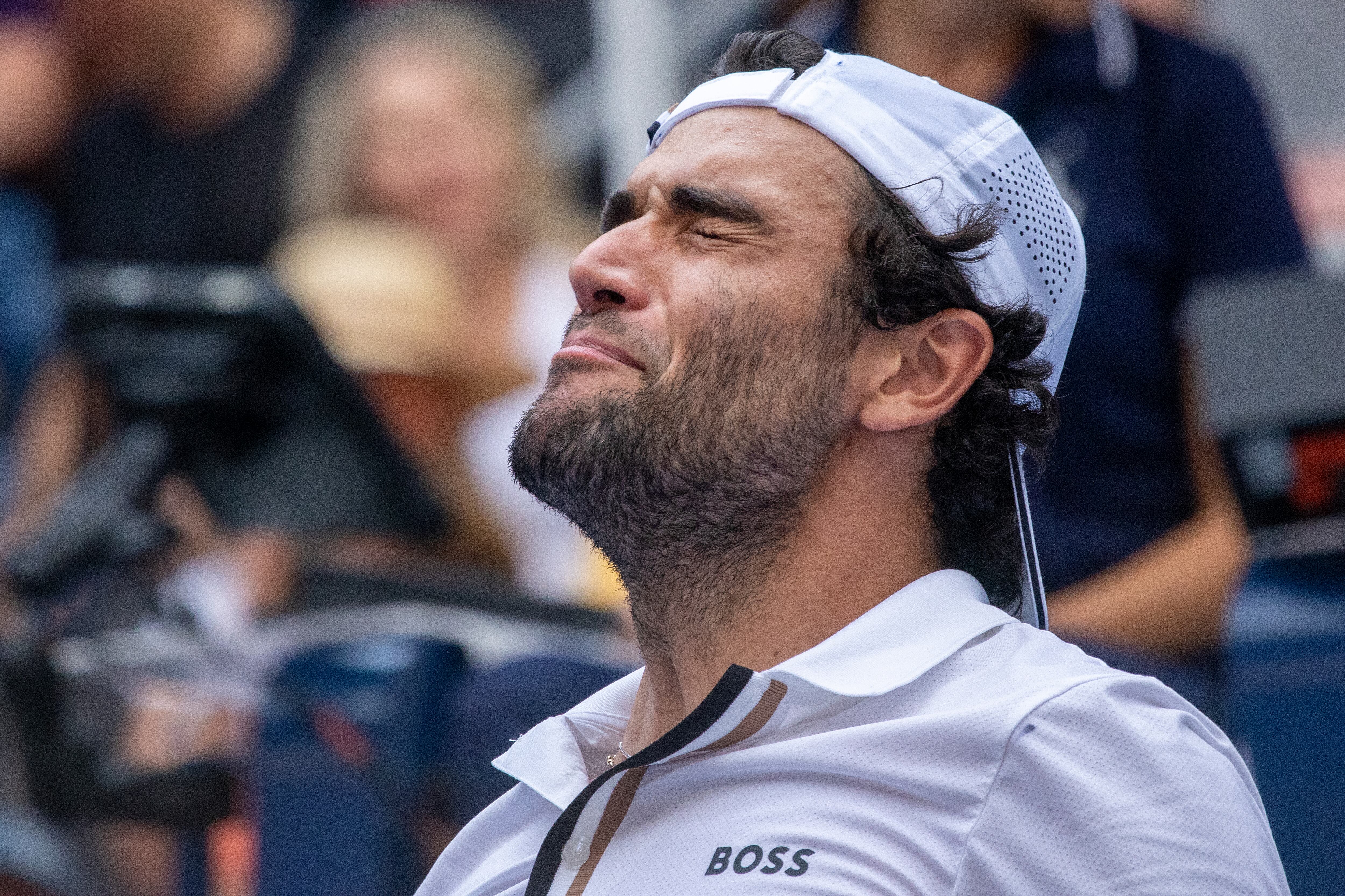 Davidovich en la derrota ante Berrettini en el US Open.