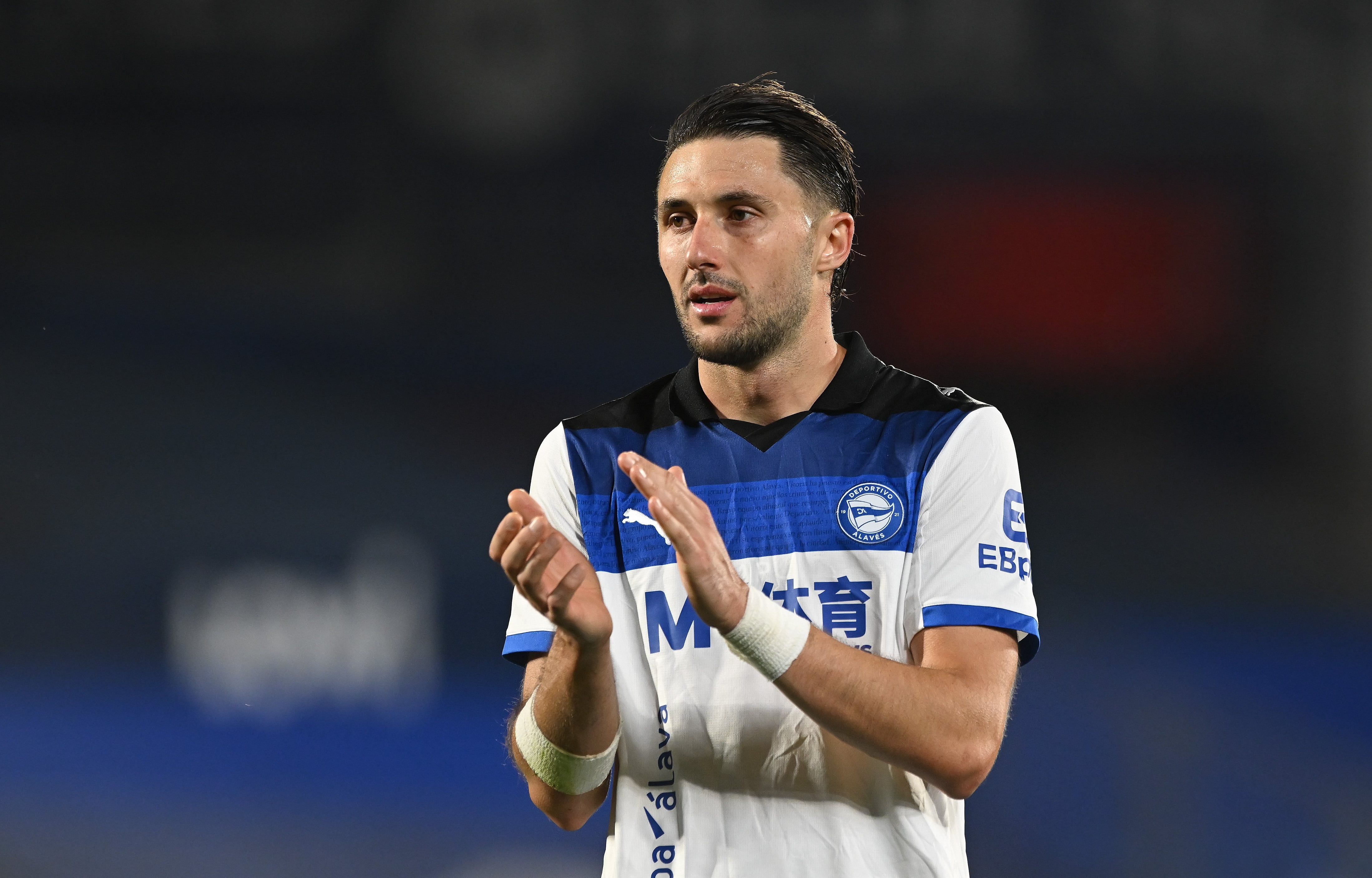 Facundo Garcés, durante el partido de LaLiga entre Getafe y Deportivo Alavés